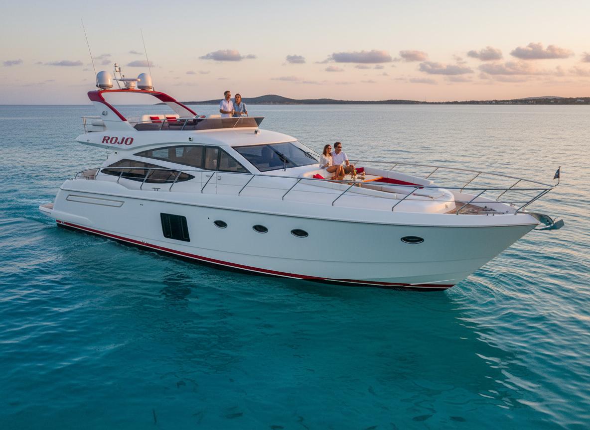 58ft Custom Sunseeker Rojo - British yacht charter Cabo