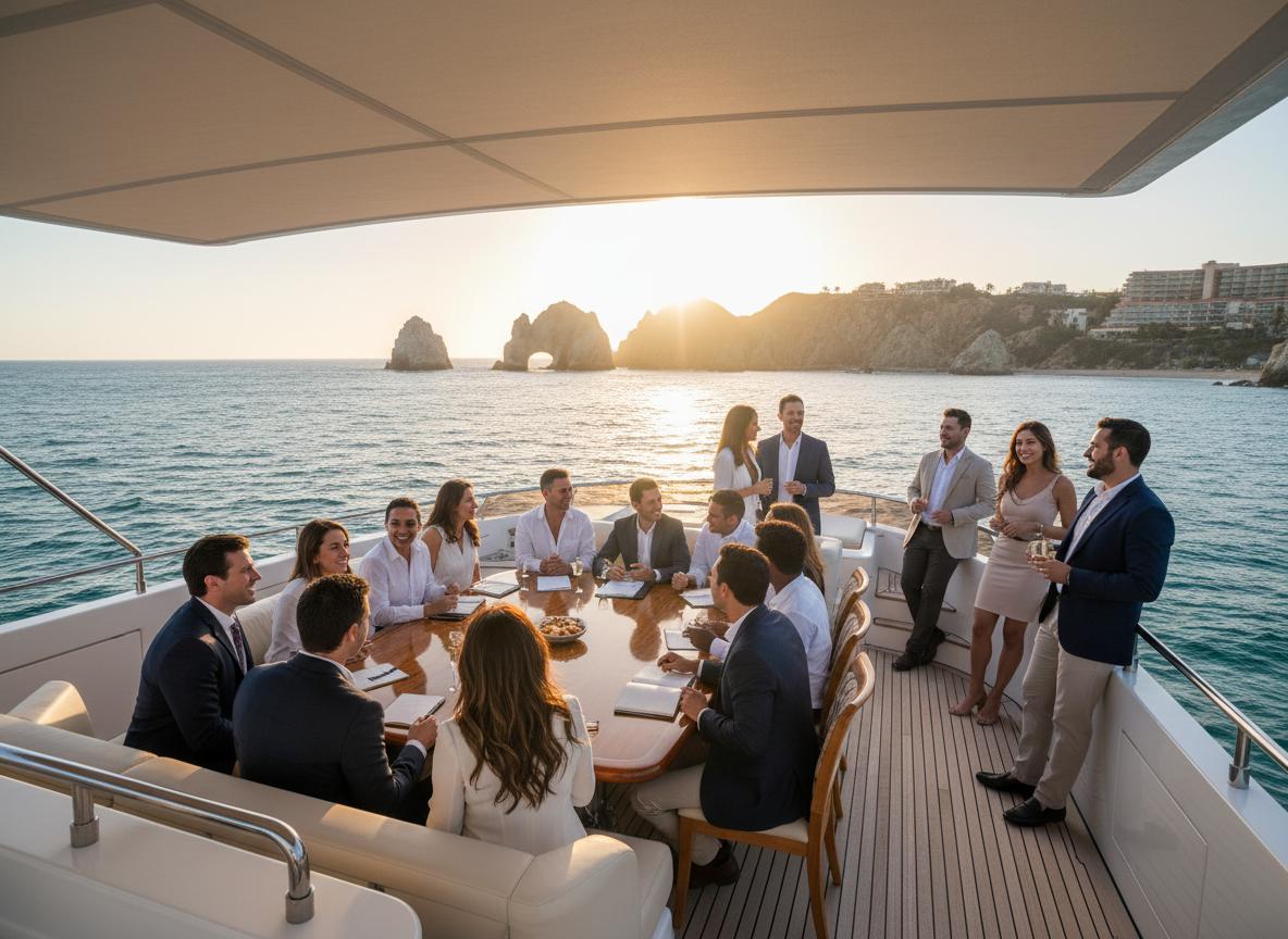 Corporate yacht event